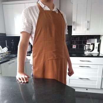 Linen Apron With Front Pocket, 3 of 6