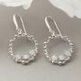 Sterling Silver Moonstone Splash Earrings, thumbnail 1 of 5