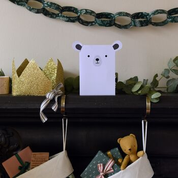 Polar Bear Recyclable Animal Christmas Card, 9 of 9
