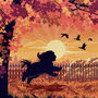 Shih Tzu In An Autumn Park. Limited Edition Dog Print, thumbnail 5 of 7