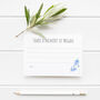 Funeral Memory Keepsake Cards Forget Me Not Design, thumbnail 1 of 3