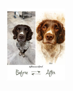 Personalised Pet Illustration Portrait Print, 8 of 11