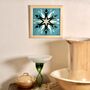 Reverse Glass Gilded Christmas Star Wall Art Decoration, thumbnail 5 of 6