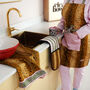 Personalised Adult's Leopard Spot Apron, thumbnail 3 of 4