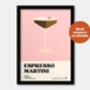 Espresso Martini Print, thumbnail 4 of 7