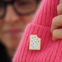 Pop Tart Biscuit Enamel Pin, thumbnail 3 of 8