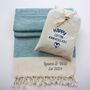 Personalised Handwoven Sofa Throw 30th Birthday Gift For Her, thumbnail 3 of 12