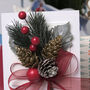 Apple Sprig Personalised Christmas Card, thumbnail 6 of 7