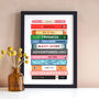 Personalised Book Print For Couples, thumbnail 1 of 4