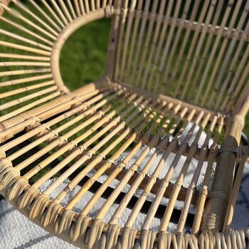 Bamboo Tub Chair Choose White Or Natural, 6 of 12