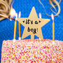 'It's A Boy' Gender Reveal Baby Shower Cake Topper, thumbnail 1 of 6