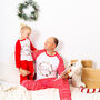 Personalised Christmas Family Matching Pyjamas Nordic Wreath, thumbnail 4 of 12