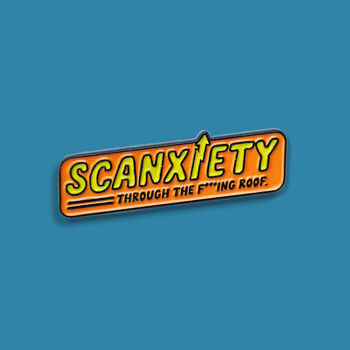 Scanxiety Enamel Pin Badge, 2 of 4