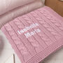 Luxury Girls Dawn Pink Baby Blanket, thumbnail 3 of 10