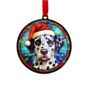 Dalmatian In Santa Hat Suncatcher Decoration, thumbnail 6 of 6