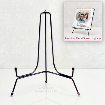 Congratulations Personalised Rock Photo Slate Couples Engagement Gift, 5 of 6