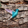 Hummingbird Enamelled Brooch, thumbnail 1 of 3