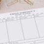 Personalised Weekly Planner Pad Desk Stationery, thumbnail 3 of 4