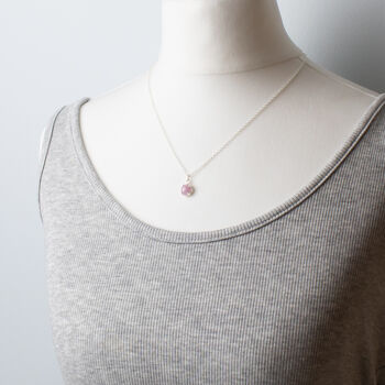 Kunzite Necklace Sterling Silver, Love And Serenity, 6 of 6