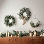 Laurel Leaf Artificial Wreath With Hessian Bow, thumbnail 4 of 4