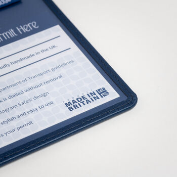 Disabled Blue Badge Parking Permit Wallet Made From Recycled Bottles In Navy, 10 of 12