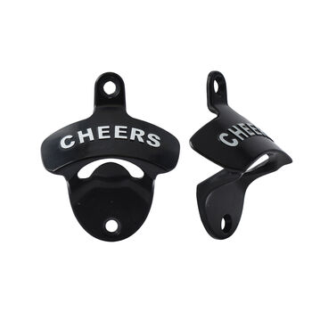 Dapper Chap 'Cheers' Wall Mounted Bottle Opener, 2 of 4