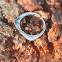 Minimalist Sterling Silver Open Ring Simple Design, thumbnail 6 of 7