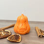 Spooky Orange Pumpkin Candle And Halloween Decoration, thumbnail 1 of 8