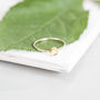 Assisi Ring // Citrine And Gold Stacking Ring, thumbnail 3 of 4