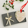 First Family Christmas Hanging Heart Decoration, thumbnail 6 of 9