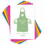 Personalised Apron Birthday Card Lots Of Colours, thumbnail 4 of 6