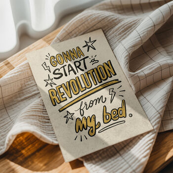 Oasis Music Print, Revolution From My Bed, 2 of 12
