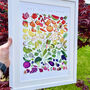 Fruits And Vegetables Illustrated Print, thumbnail 1 of 7