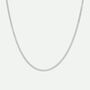 Sterling Silver Curb Chain Necklace 18 Inch, thumbnail 4 of 4