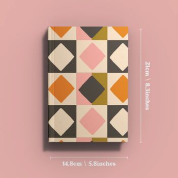 A5 Notebook | Quilt Pattern | Recycled Paper, 4 of 5