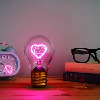 Heart Cordless Glass Lightbulb, 2 of 4