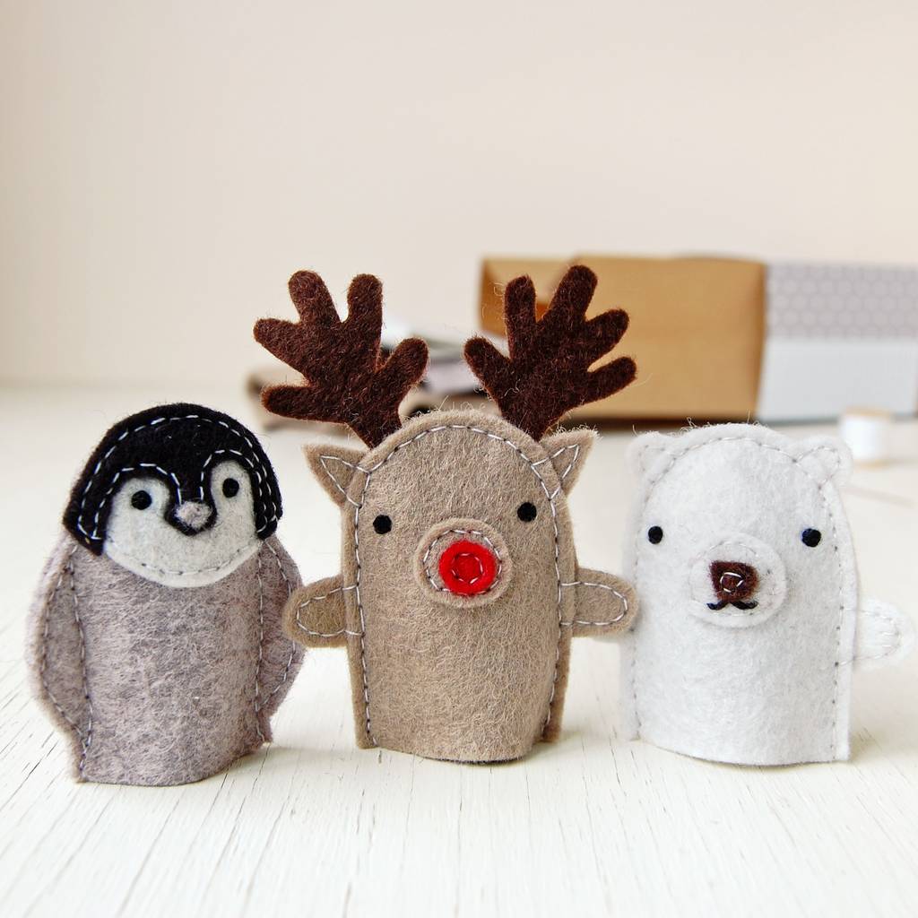 Sew Your Own Christmas Finger Puppets Craft Kit, 1 of 9