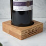 Oak Wine Bottle Holder 'Dad Aged To Perfection' | Special Gift | Birthday | Oak | Wine Gift | Fathers Day Gift, thumbnail 1 of 2
