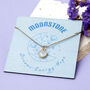 Healing Rainbow Moonstone Gemstone Silver Necklace, thumbnail 8 of 10