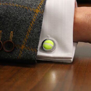 Personalised Tennis Ball Cufflinks, 5 of 10