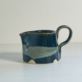 Ceramic Loop Handle Mini Jugs 180ml 6floz Capacity With Splash Design, 11 of 12