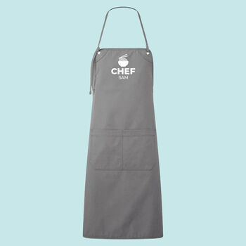Ramen Bowl Personalised Modern Neck Tie Apron, 6 of 8