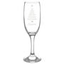 Personalised Christmas Tree Glass Flute Gift Boxed – Stocking Filler And Secret Santa Gift, thumbnail 3 of 3