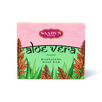 Aloe Vera All Natural Massaging Indian Soap Bar, 2 of 4