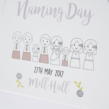 Personalised Naming Day Picture, 5 of 6