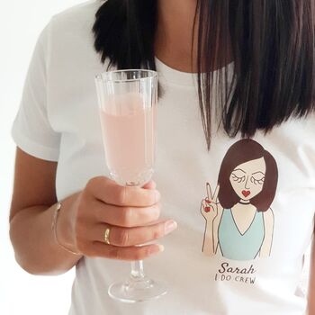 Personalised Organic Bride To Be T Shirt, 6 of 7