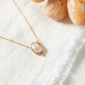 Baroque Pearl Gold And Silver Chain Necklace, 5 of 10