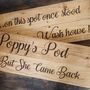 Wooden Vintage Hand Engraved Wall Mounted Signs, thumbnail 9 of 10