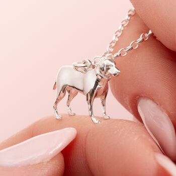 Personalised Labrador Sterling Silver Necklace, 2 of 10