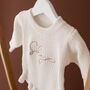 Personalised Knitted Baby Girls Romper, thumbnail 3 of 3